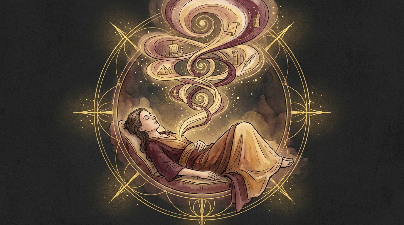 Ilustração desenhada à mão representando Psicoterapia & Regressão